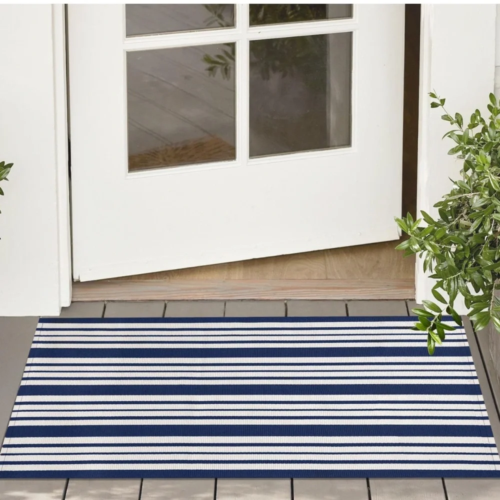 Brand new striped outdoor doormat